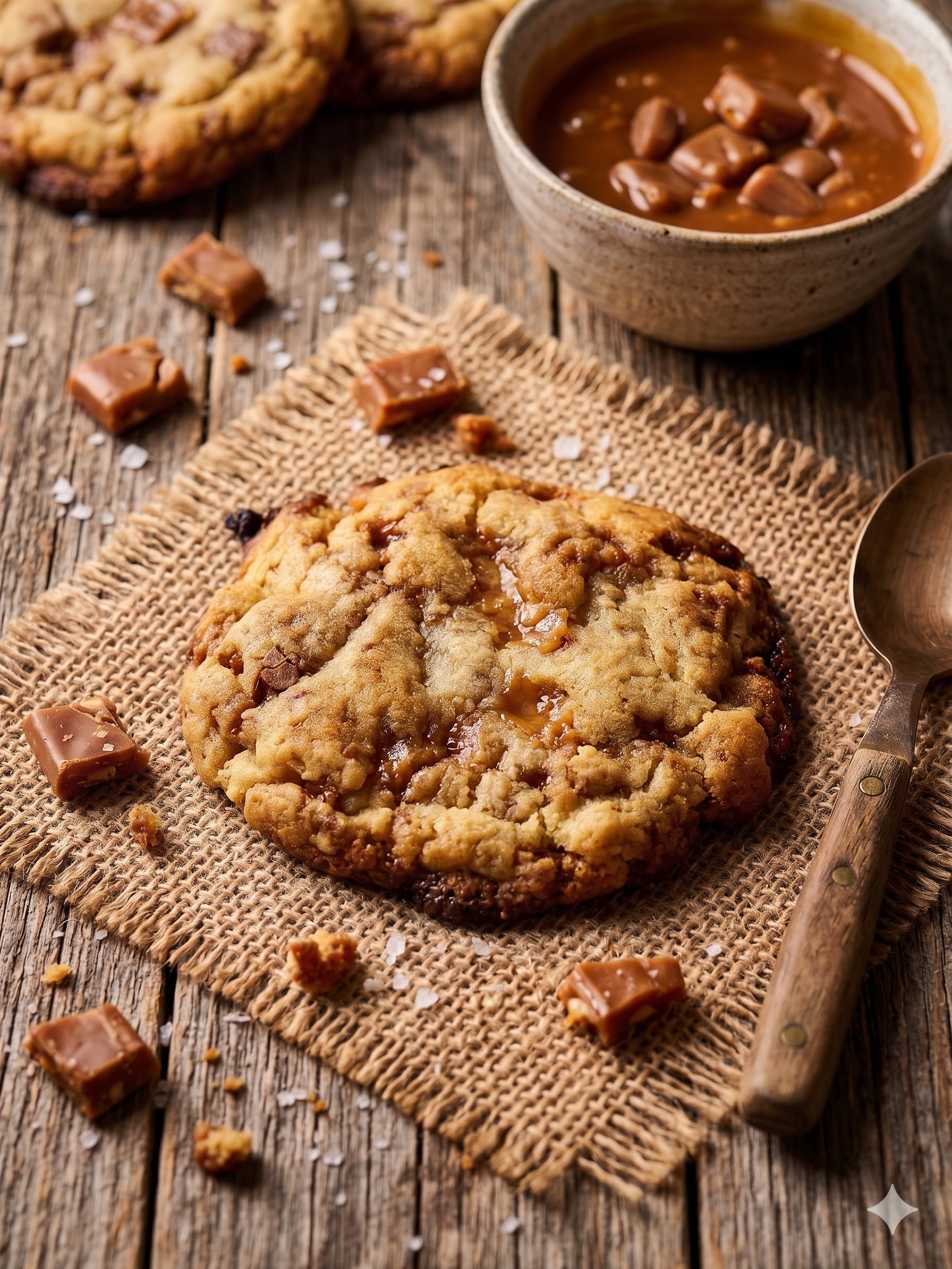 Cookie au Daim, fleur de sel