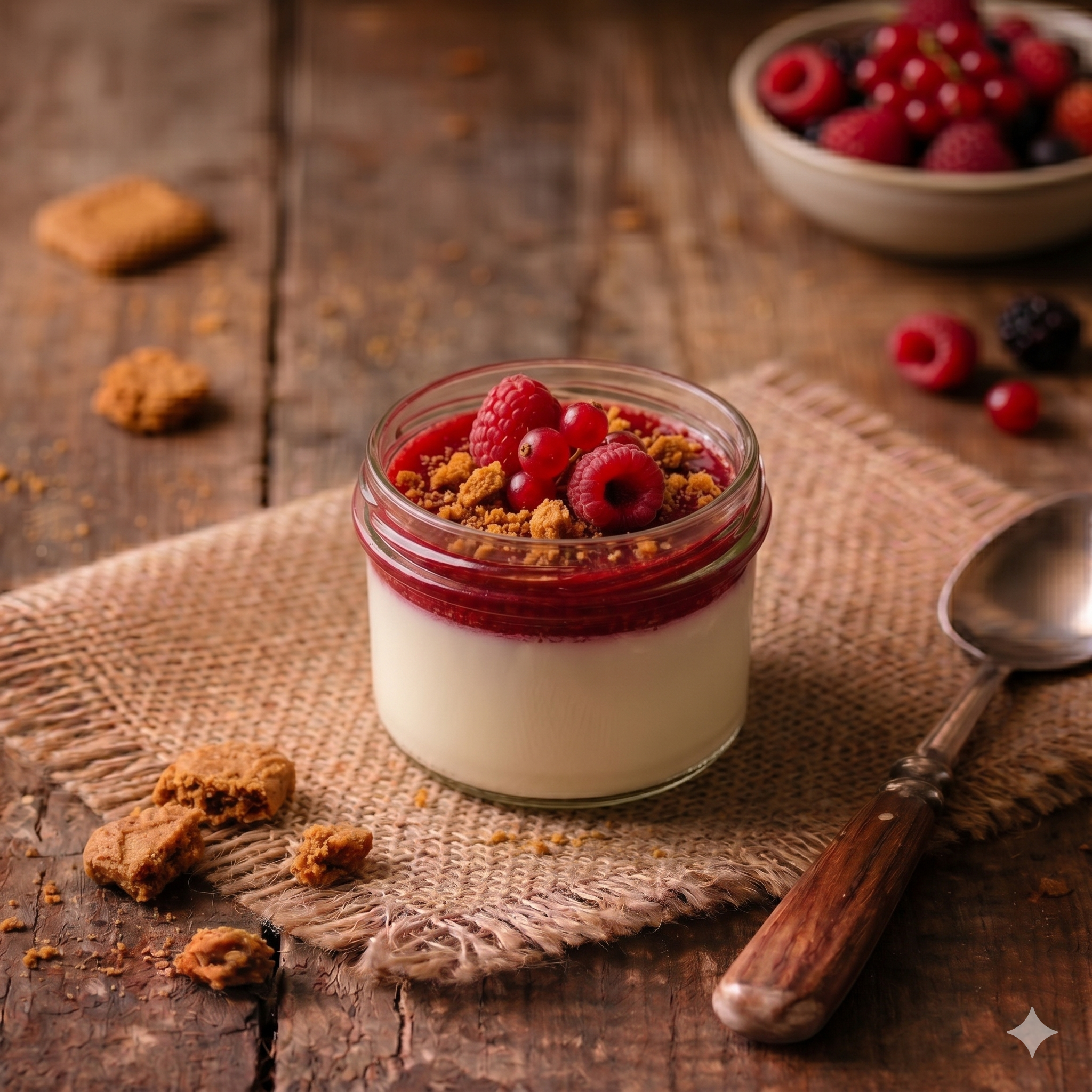 Panna cotta aux fruits rouges